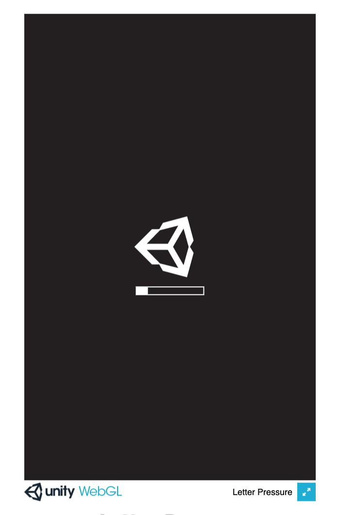 Letter Pressure — Unity 3D screenshot