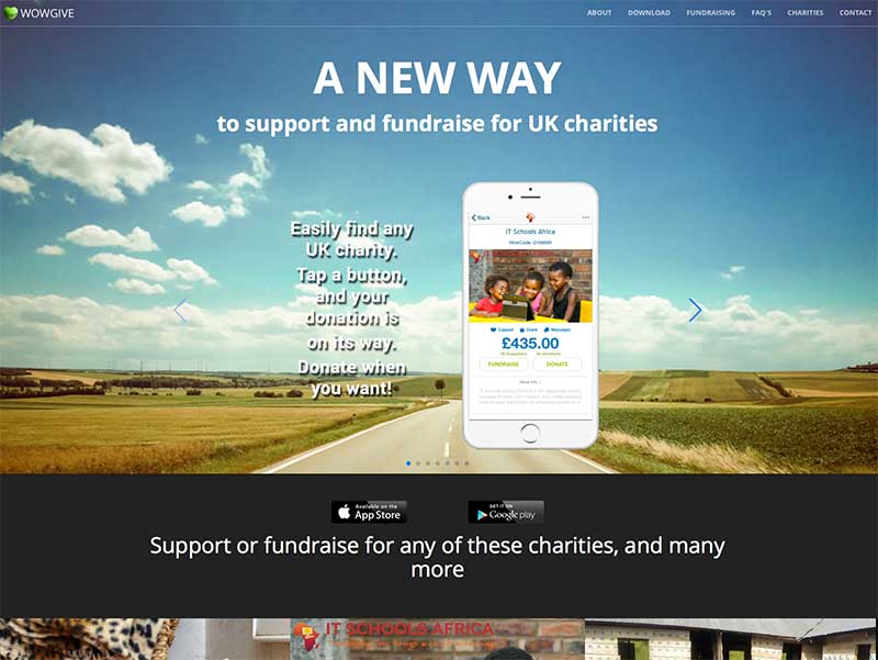 WowGive website